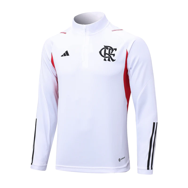Conjunto Treino Flamengo Branco 23/24