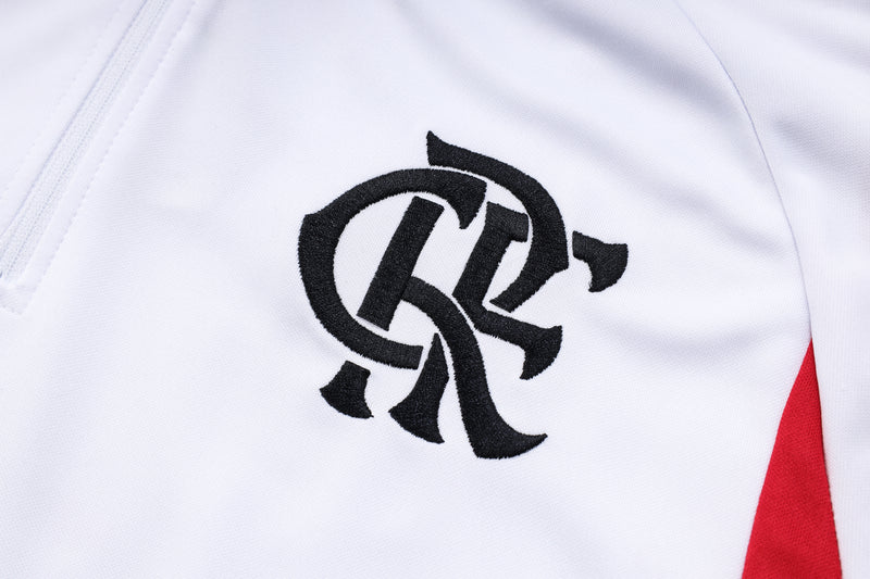 Conjunto Treino Flamengo Branco 23/24
