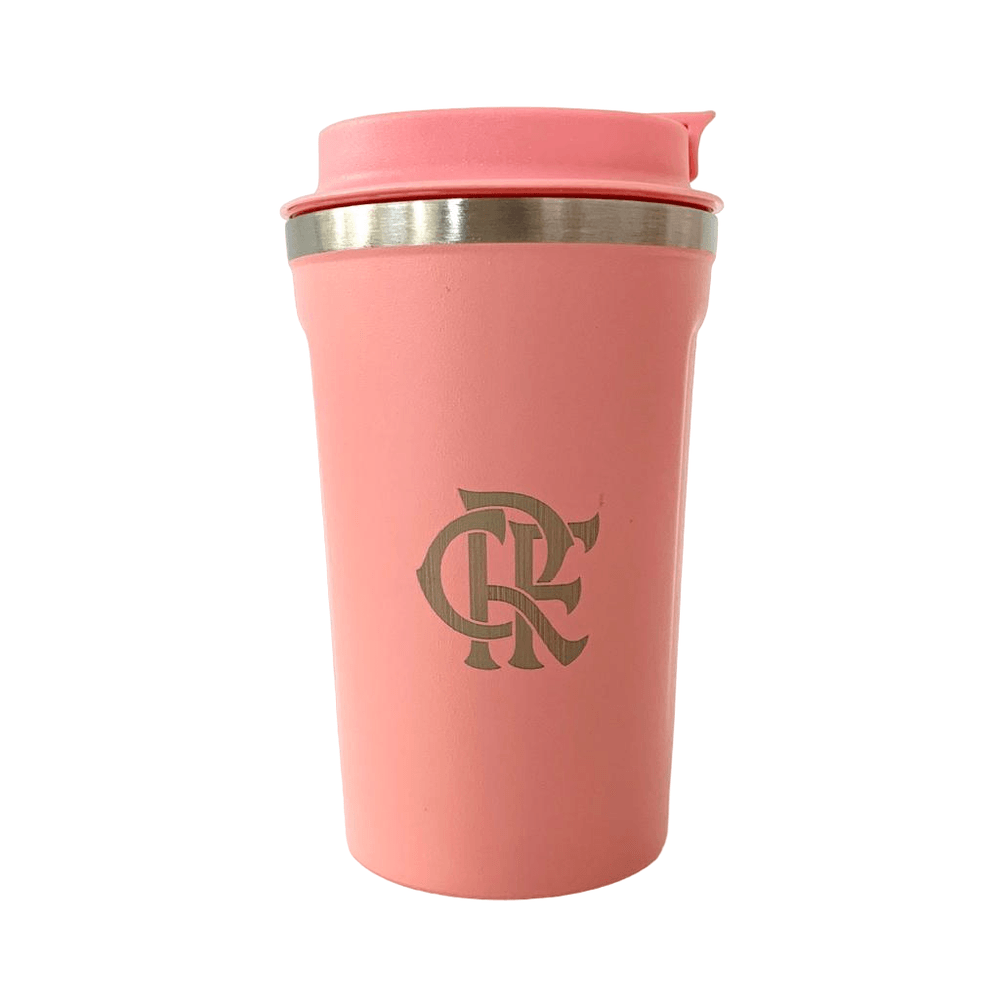 Copo Flamengo Inox 350 ml Rosa - UN