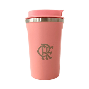Copo Flamengo Inox 350 ml Rosa - UN