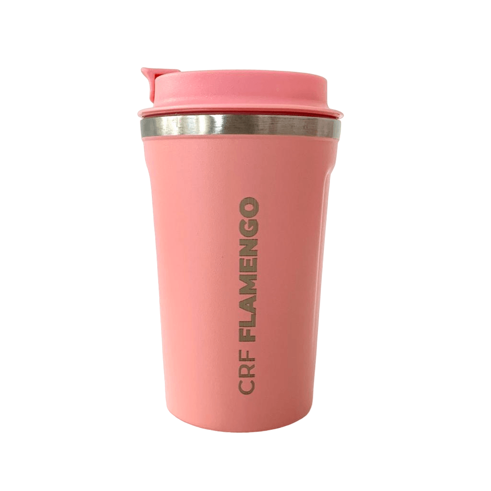 Copo Flamengo Inox 350 ml Rosa - UN