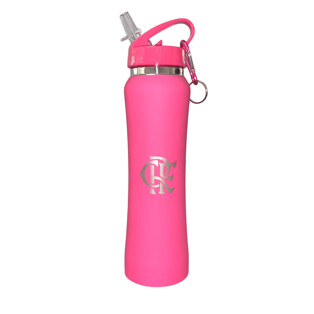 Squeeze Flamengo Rosa 750 ml com Mosquetão - UN