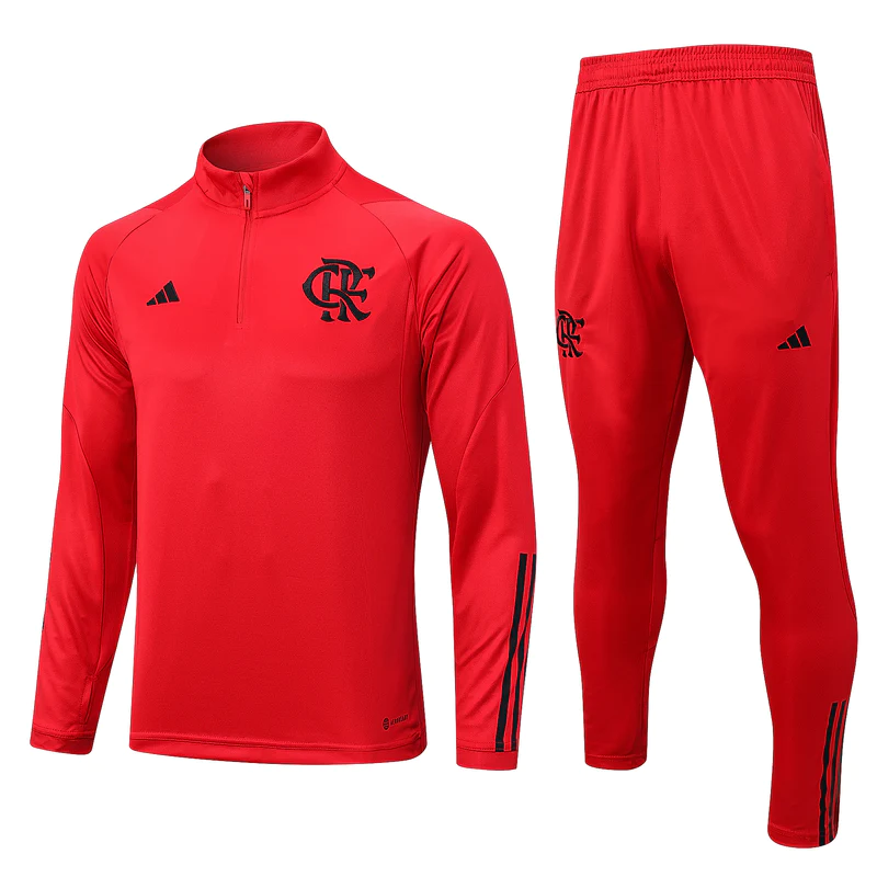 Conjunto Treino Flamengo Vermelho 23/24