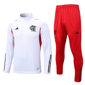 Conjunto Treino Flamengo Branco 23/24